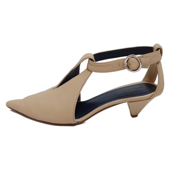 CELINE - Beige Leather Women's Sandals 112-071825 - Picture 1 of 7